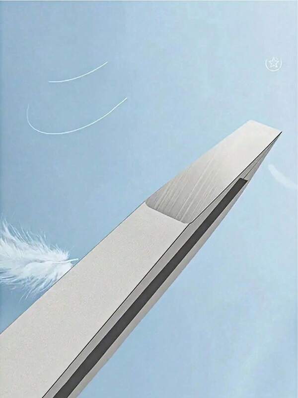 1pc Professional Stainless Steel Eyebrow Tweezers, Precise Hair Removal - Suitable For Facial And Ingrown Hair, Debris And Blackheads, Alcohol-Free, Unisex