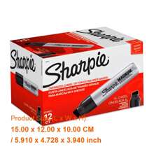 Bulk Black  Markers - SHARPIE Magnum Extra Bold Art Supplies For Industrial Use - Box Of 12 High-Performance Markers