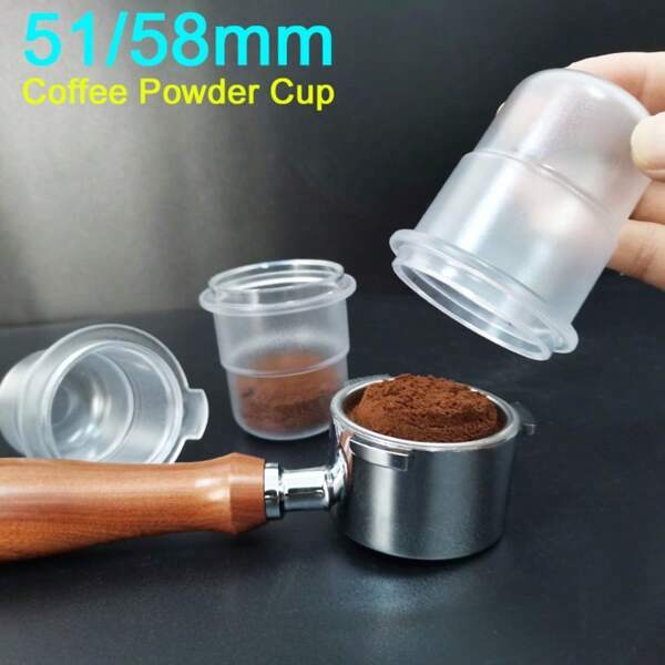 KCJLHGT 51/58mm 120ml Coffee Powder Cup/Feeder, Concentrated Extraction Coffee Dosing Cup For 51/58mm Espresso Portafilters