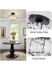 Lámpara De Pared Lámpara De Techo Cristal Moderna Decorativa - Tipo de Enchufe A USA (110-127V) - Ver 5