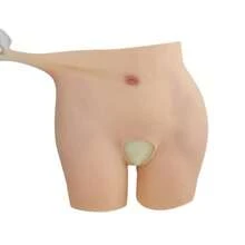 European And American Fashion New Silicone High Waisted, Full Buttocks, And Full Crotch Underwear, Imitating Real And Fake Buttocks And Lifting Buttocks For Women, Open As High Buttocks Pants, Sexy Lingerie Accessories