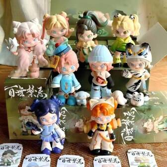 Random Mystery Animal Dolls – Complete The Series & Display As Cute Home Furnishings!