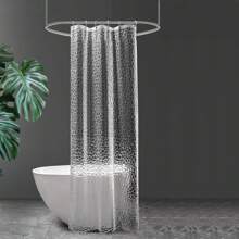 Shower Curtain,3D Water Cube PEVA Plastic Shower Curtain With Grommet Holes And Accessories,Heavy Duty Clear Waterproof Shower Curtain Liner For Bathroom Decor-180 X 180 Cm Summer Bathroom Accessories Back To School