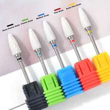 1 件套陶瓷美甲钻头，专业 3/32 英寸（2.35 毫米）指甲锉头，适用于美甲、水晶甲去除和指甲抛光，电动美甲打磨头，适用于沙龙和家庭使用，耐用的指甲护理工具，适合美甲师和 DIY 爱好者 - 彩色 - 查看 5