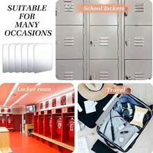 8 piezas de espejos acrílicos cuadrados de plástico irrompible, espejos de estilo de ladrillo de vidrio mini, adecuados para el aula, la oficina, manualidades del hogar Volver a la escuela