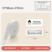 Stiker Label Termal Niimbot Kertas Termal Putih Seri D Label Perekat Diri Label Harga Nama Untuk Printer Termal Mini Portabel NIIMBOT D110/D11/D101/H1S - Putih - View 9