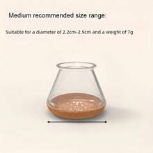 4 件透明椅腿保护套，浅棕色毡垫 - 方形硅胶桌椅腿套，透明硅胶椅腿套带毡垫 - 防刮擦和降噪地板保护套，硅胶椅腿保护套带毡垫用于地板保护 - 防滑家具垫，无噪音，耐刮擦 - 其他金属饰面，无需电源（颜色随机）