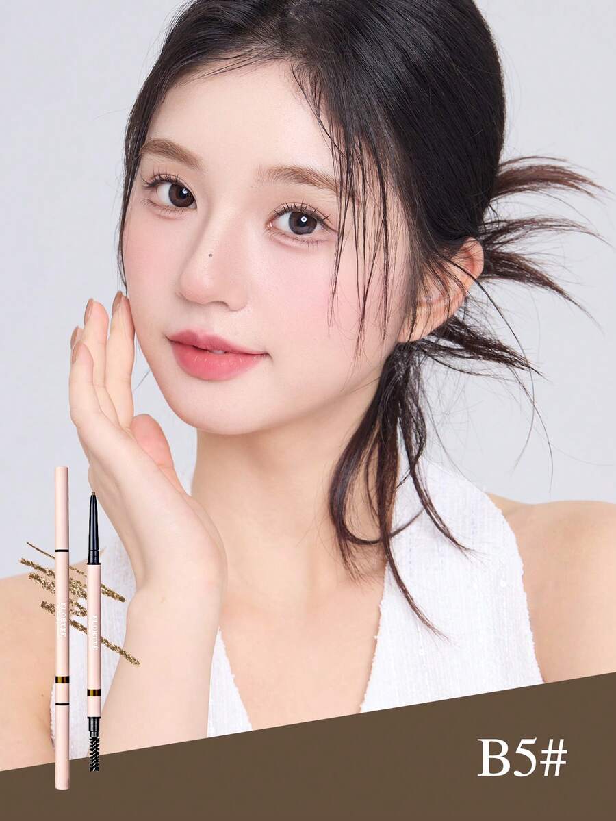 FLORTTE 双头精准眉笔,适合日常妆容,可作为礼物送给女朋友 - B5 Chestnut Brown - 查看 1