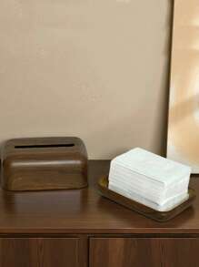 1pc Multifunctional Paper Towel And Wet Wipes Holder With Safety Sealed Lid - Dust Proof Plastic Storage Box For Bathroom, Bedroom, Office And Home Organization Storage Box, Toilet Paper Storage Container