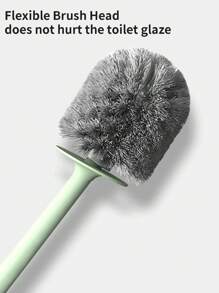 1 pieza Cepillo de baño con diseño tierno de lechón y pollito, juego de cepillos de limpieza montados en la pared con ángulos de limpieza, herramienta de limpieza de baño y retrete, cepillo de retrete de limpieza profunda mágica