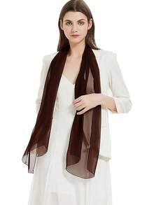 2025PANTONIGHT Long Chiffon Sheer Scarf For Womens - Brown 067 - View 1