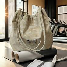 时尚韩版大容量百褶水桶托特包新款单肩包斜挎包 - 彩色 - 查看 18