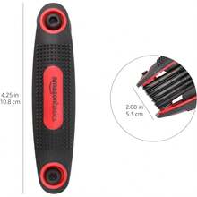 Basics - Juego de llaves hexagonales plegables, paquete de 3, métrica/SAE/estrella - 1 - Ver 7