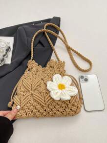 Geantă mică crossbody din paie țesută nouă pentru femei, geantă de umăr casual împletită unică pentru plajă, geantă plic la modă, geantă crossbody versatilă pentru vacanță și plajă