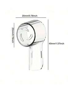 Cubierta para cabezal de cepillo de dientes, Cubierta de plástico antipolvo para cabezal de cepillo de dientes, compatible con los cabezales de reemplazo IO Ultimate Clean Gentle Care y la serie IO 3 4 5 6 7 7G 8 9 de cepillos de dientes eléctricos, suministros de viaje prácticos, suministros para el hogar y la residencia