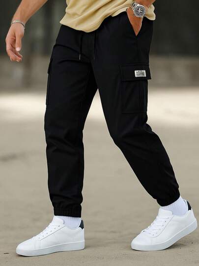 Men's Casual Cargo Pants, Comfortable Outdoor Sports Fashion Trousers, Fall