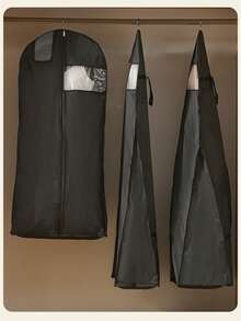 1 件透明婚纱罩，衣柜防水防尘服装袋，便携式家庭和旅行收纳袋，学校用品学校用品宿舍必需品衣服整理器衣柜整理和存储卧室