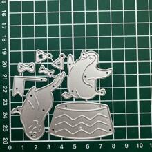 2025 Neuankömmling Tier Party Serie Metall Schneidematrizen für DIY Scrapbooking Kartengestaltung Schablonen Prägung Handwerks Dekoration