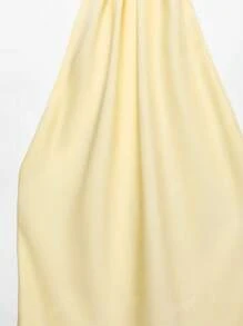 DEEKA New Fashion Minimalist Sexy Backless Satin Dress, Evening Gown