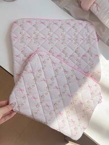 1 件粉色花卉图案平板电脑包 11 英寸电脑包，彩色可爱保护套小包文件袋笔记本电脑内胆包电脑手提包 11 英寸便携式桌包适用于 Mac Book ASUS 平板电脑手提包保护套 9-11 英寸兼容 iPad Air 4 Pro 11 Mini 5 iPad 保护套兼容三星防震袋包返校学校用品包适用于学校工作笔记本电脑包女士 Mac Book 保护套