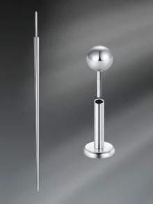 CIZME 不锈钢无螺纹按压式唇钉唇钉，银色垂直唇钉唇饰美杜莎梦露穿孔珠宝 16G 18G 20G 美杜莎珠宝 - 銀色1 - 查看 31