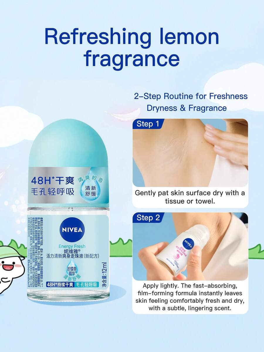 NIVEA Desodorante en barra fresco de 12ml (nueva fórmula) - Aroma refrescante a limón - Ver 1