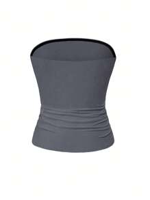 Vaiaye 4th Of July Holiday Summer Outfits Sexy Strapless Basis Vest Fashion Solid Elastic Slim Fit Tube Top For Women Four Seasons Wear