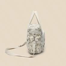 2024 New Fashionable Mummy Bag, Korean Embroidered Shoulder Messenger Bag, Large Capacity Embroidered Ditsy Floral Maternity Bag - Rice - View 7