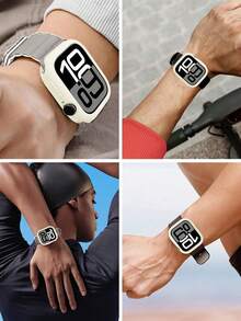 Ốp lưng silicon bảo vệ tương thích với Case 42mm 46mm 40mm 41mm 44mm 45mm Ốp lưng mềm chống sốc, chống trầy xước và chống bụi Vỏ bảo vệ bằng silicon siêu mỏng nhẹ, mềm mại, tương thích với Cover Series SE 10/9/8/7/6/5/4 với các đường cắt chính xác và dễ dàng lắp đặt cho nam nữ - Trong sáng - Xem 2