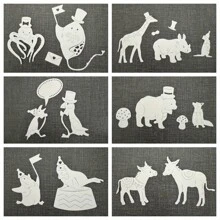 2025 Neuankömmling Tier Party Serie Metall Schneidematrizen für DIY Scrapbooking Kartengestaltung Schablonen Prägung Handwerks Dekoration