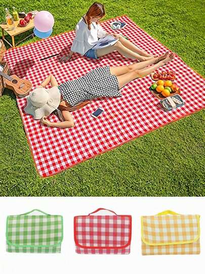 1pc Large Thickened Sand-Proof And Waterproof Mat, Picnic Blankets, Outdoor Waterproof Foldable Picnic Mat, Portable Mat For Camping Picnic For Family, Friends