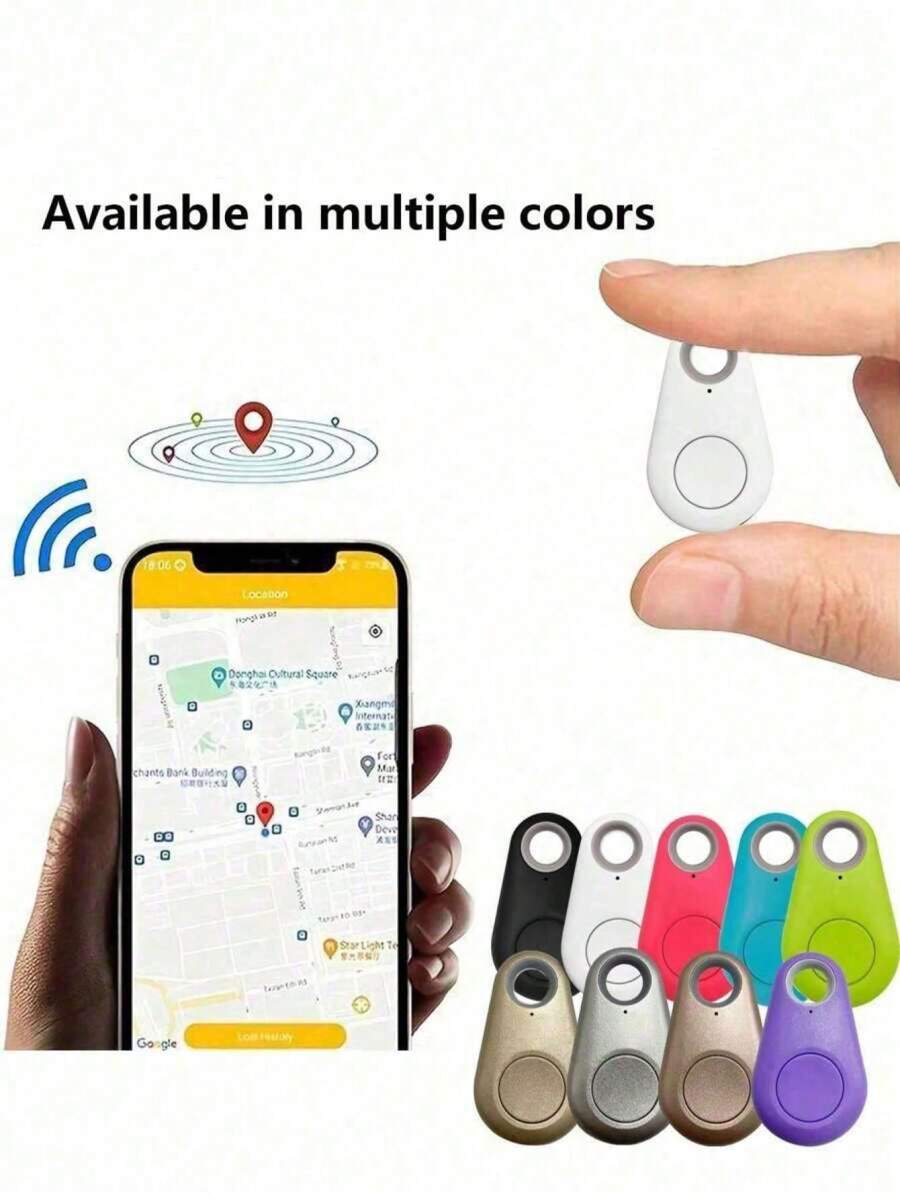 GPS Smart Tracker Keychain Finder - Wireless Anti-Lost Locator With Alarm, Suitable For Pets, Cats, Dogs, Keys, Wallets, Luggage - Durable Plastic, Portable Wireless Real-Time Location Tracker, Smart Key Finder Mini GPS Tracker For Car, Important Documents, Pets With Anti-Lost Alarm Function, Batteries Not Included