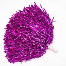 1pc Cheerleader Pompom, Plastic Hand Shaking Flowers Ball For Dance Performance Props Halloween