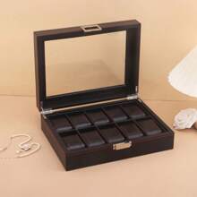 3/6/10/12 Grids Luxury Carbon Fiber Watch Boxes Watch Organizers Top Quality Boxes For Men Women Watches Jewelry Display