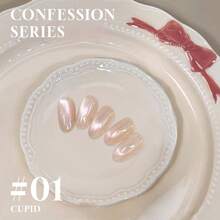 Miss Comoy 15ML Confession 猫眼指甲油凝胶，2026 新品热销，透明底油搭配丝滑粉色磁性粉，美甲灯猫眼凝胶，UV/LED 固化 - 彩色 - 查看 14
