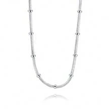 45-60cm 925 Sterling Silver Plated Snake Chain Necklace Jewelry European Style Popular Women Men Cute Charms Fashion Christmas Gift - Silver - View 3