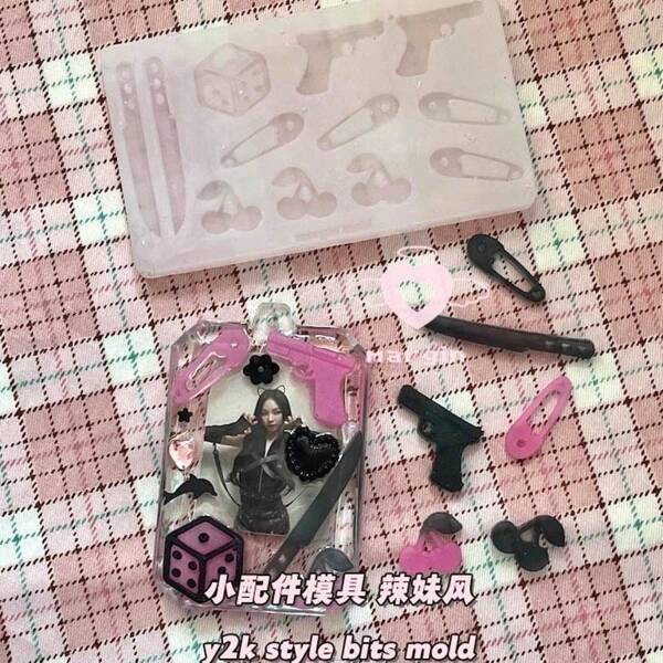 Y2k Cherry Tree Resin Casting Mold Silicone Mold Accessories, Resin Liquid Mold, Resin Keychain Silicone Mold, Resin Mold