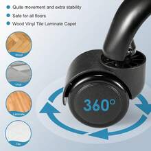 Swivel Stool With Wheels Height Adjustable Rolling Spa Stool Chair Backrest Black - 白色 - 查看 8