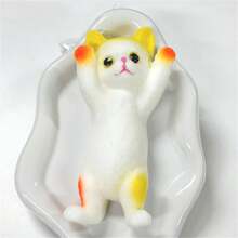 Jouet squishy de grande taille mignon de 6 cm/2,36 pouces en forme de patte de chat. Super doux et compressible, idéal pour le soulagement du stress. Expédié au hasard avec ou sans fourrure.