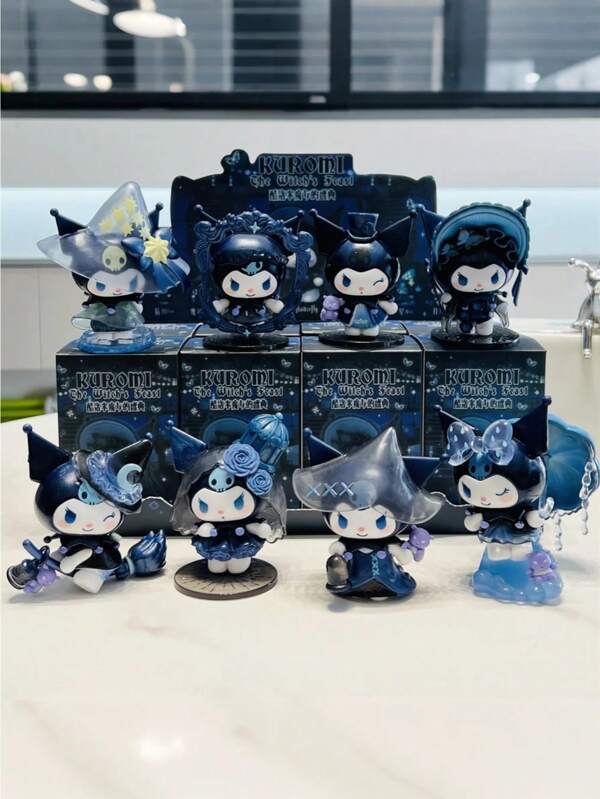 Sanrio Sanrio 1pc-Halloween Kuromi Blind Box, Dark Series, Hand-Made Figurine Doll Decorations Desktop Ornaments, Female Birthday Gifts, Blind Box Models With Random Styles, Hand-Made Ornaments Gifts, HelloKitty, Kuromi, Melody, Various Styles, Party Gifts, Birthday Gifts, Gift Fillers, Birthday Parties, (Some Parts May Be Random), Festival Essentials, Autumn, Thanksgiving, Halloween, Christmas, Carnival, Halloween Props, Halloween Party, National Day, Autumn