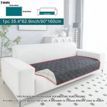 1 pieza Funda protectora moderna de unicolor y antideslizante para sofá con tecnología de ultrasonidos, Funda para sofá para mascotas apta para 1 a 4 asientos en la sala de estar