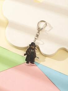 1 Pc Acrylic Strange Italian Silly Animal Shan Hai Jing TungTungTungTung Sahur/Tralalero Tralala/Lirili Larlla/Bombardiro Ctocodilo/Boneca Ambalam//Brr Brr Patapim Character Style Theme Keychain Pendant Backpack Ornament/Bag Accessories/School Bag Accessories/Purse Pendant/Friend's Gifts