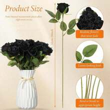 100支仿真深红色玫瑰，假玫瑰，适用于DIY婚礼花束、桌面装饰、新娘送礼会、情人节装饰、婴儿派对、家居装饰、室内外装饰