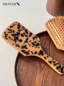 Customized Acetate Hair Comb, Handcrafted With Diamonds, Customized Logo & Name, Massaging Air Cushion Comb