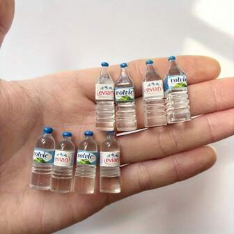 Juego de 12/6/3 piezas de imanes de nevera con botellas de agua en miniatura - Imanes de nevera de resina con diseño realista de bebidas, con forma ovalada, duraderos para decoración de cocina y oficina, tamaño compacto para sujetar fotos y notas, accesorios para el hogar divertidos, imanes de nevera graciosos, soportes de notas, accesorios divertidos, construcción resistente, para regalos, imanes decorativos, decoración duradera, imanes para exhibir fotos