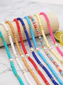5400 Stücke Ton Perlen Sets Armband Perlen Sets mit Buchstaben Perlen Schmuckherstellungs Set Freundschaftsarmband Perlen für Schmuckherstellung Zubehör für Geburtstagsparty