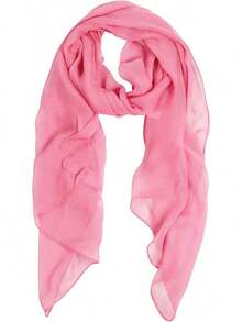 2025PANTONIGHT Long Chiffon Sheer Scarf For Womens - 716 Pink - View 2