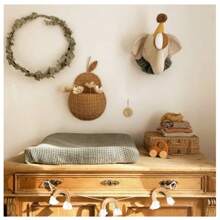 Nordic INS Hot Item: 3D 3D Elephant Head Wall Decoration, Room Creative Pendant, No Drilling, Resin Home Decoration (In Stock, Quick Delivery)