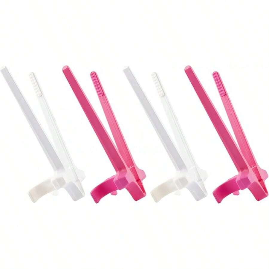 ChicchokokLITE Finger Chopsticks 4 PCS Gamer Chopsticks With, Chip Grabber, Snack Helper, Official Snacking - Enjoy Snacks And Chips With Ease - Innovative Gaming Snacking Solution - 白色 - 查看 1