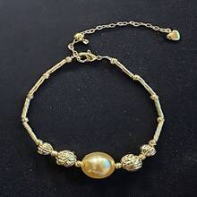 1pc Women's Luxurious Lace Trimmed Wavy Bracelet - Fashionable Versatile Jewelry, Suitable For Daily, Party, Holiday, And Banquet Occasions